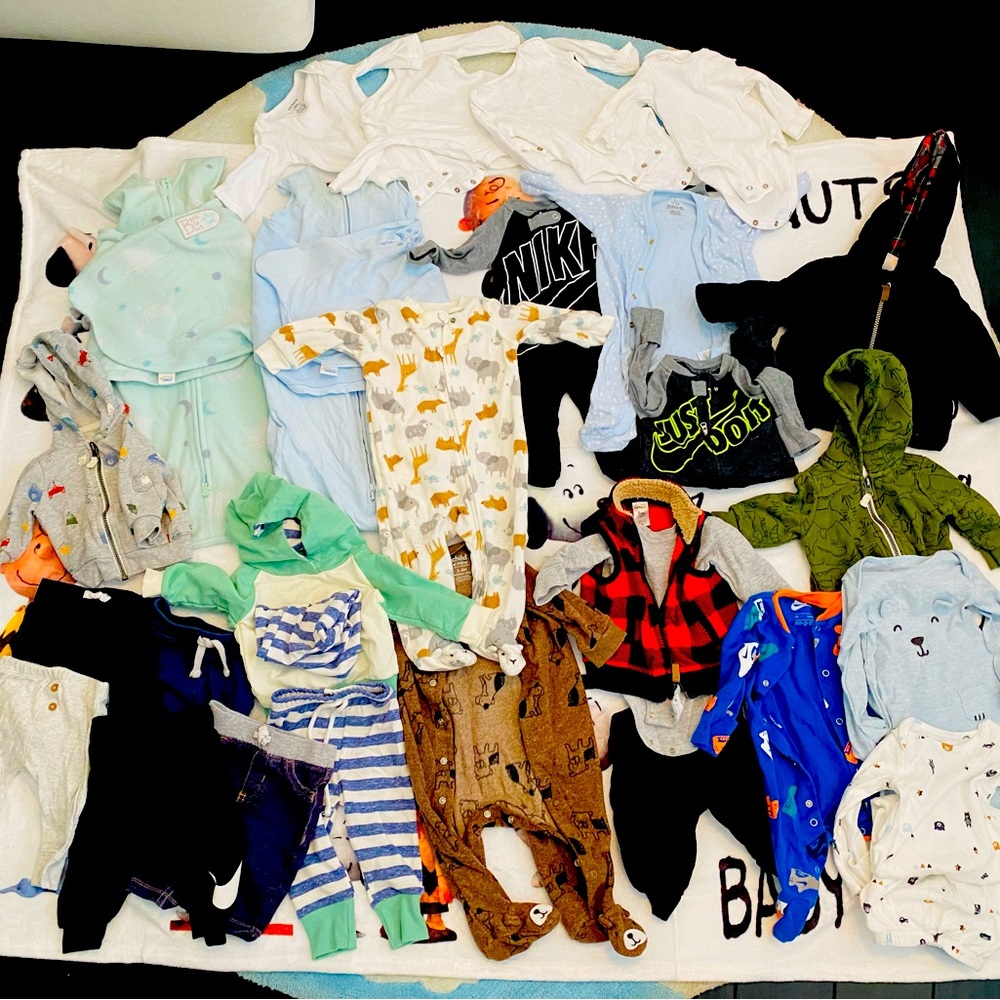 Gently used infant boy clothes for colder weather 3 & 3-6 months